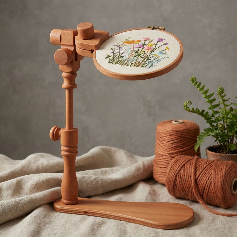 Embroidery Hoop Stand - Professional Portable Embroidery Hoops Stand Stable