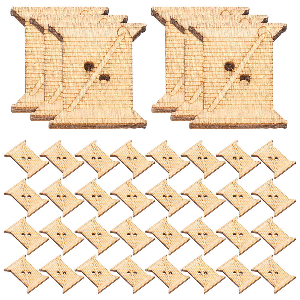 Embroidery Stitches - 100Pcs Wooden Embroidery Floss Bobbins Thread