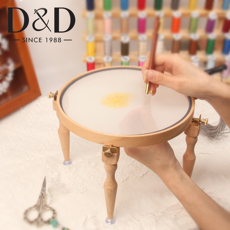 Embroidery Hoop Stand - 3/4Pcs Adjustable Portable Wooden Embroidery Hoop