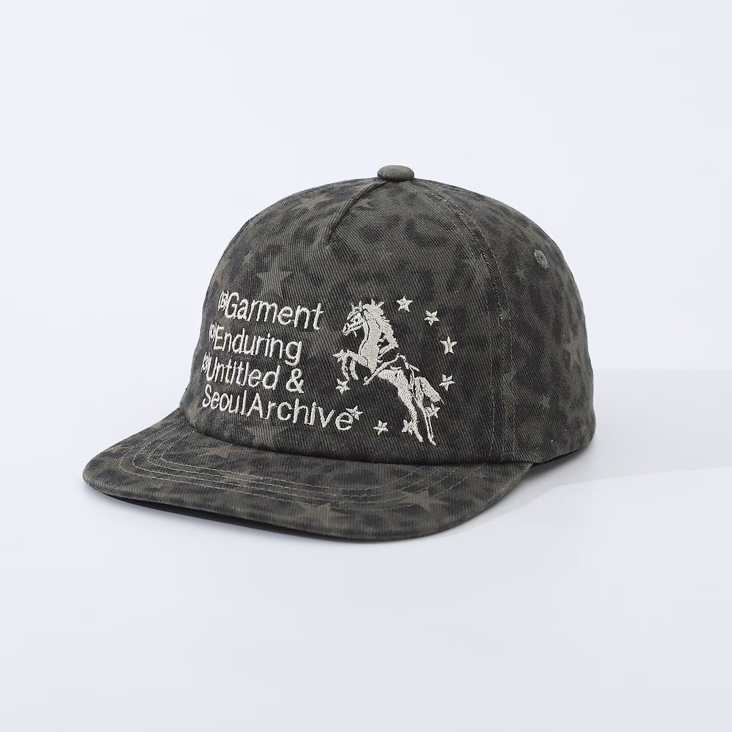 Embroidery Photoshop - Star leopard print battle horse letter
