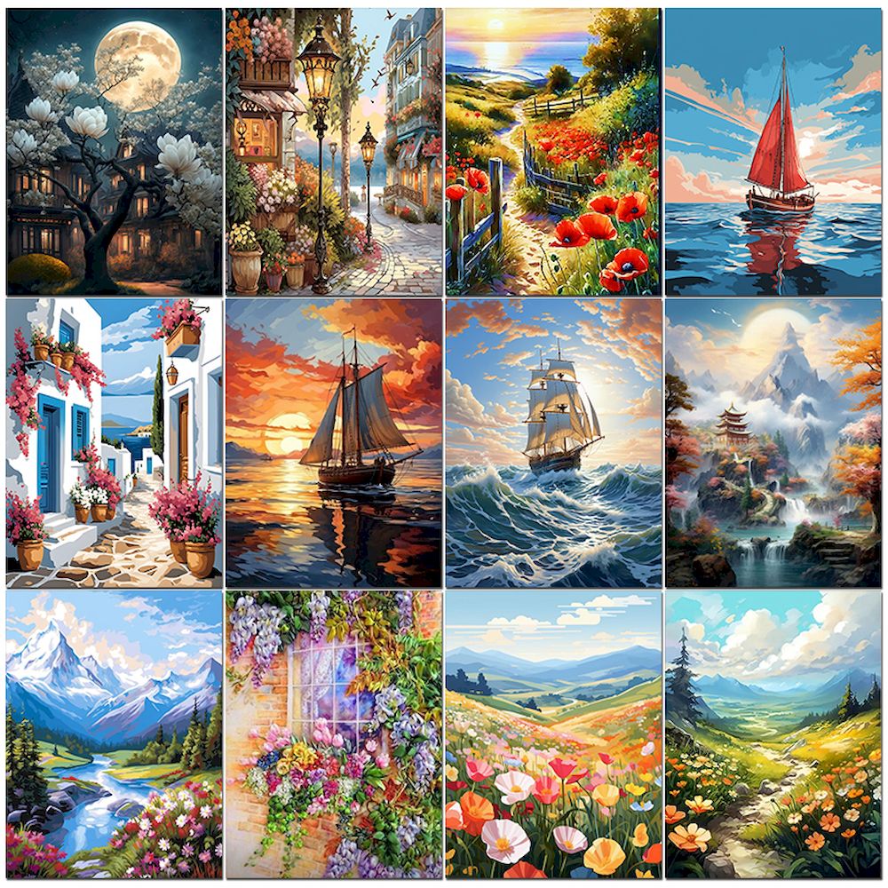 Embroidery Translate - PhotoCustom DIY Handwork Oil Painting By
