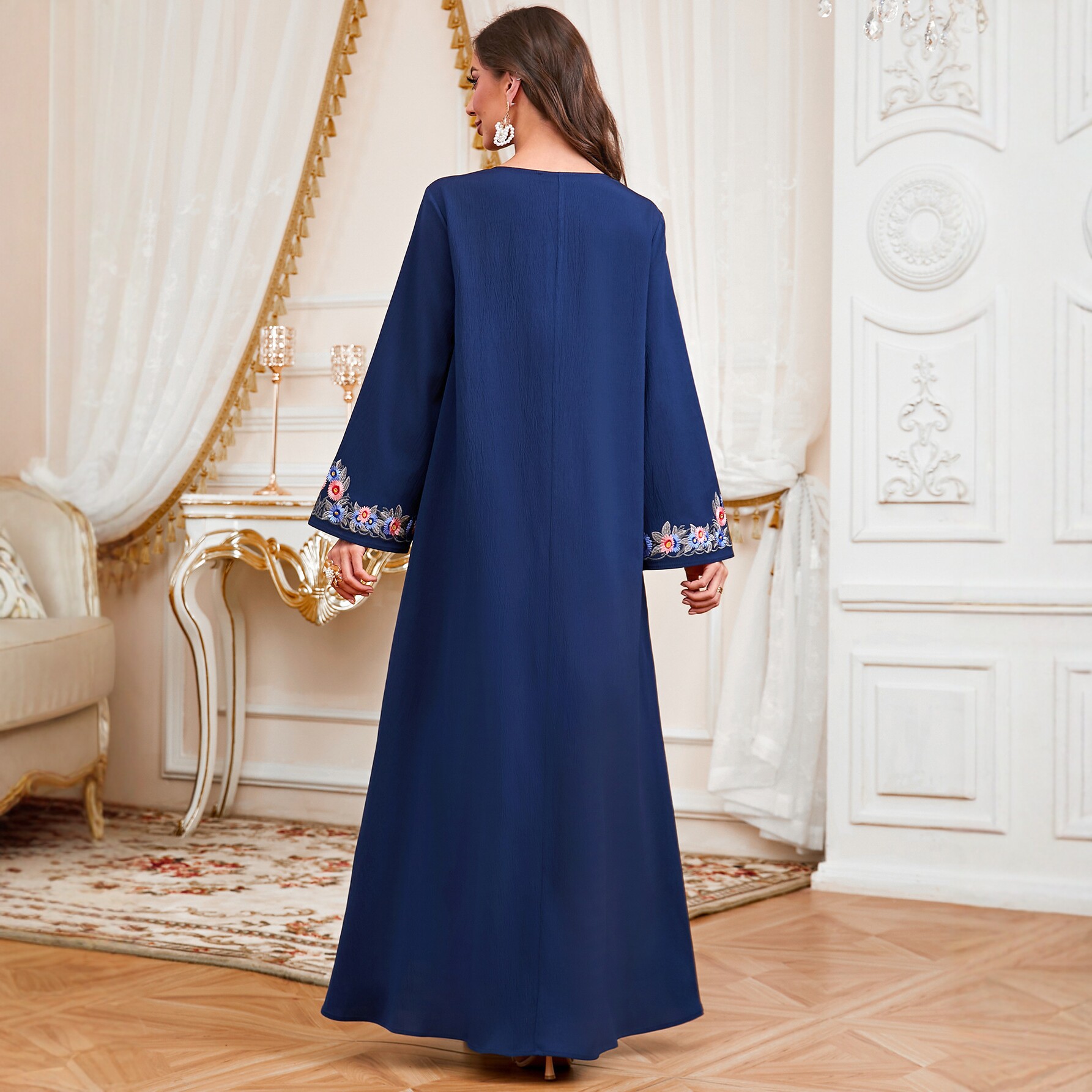 2026 Jalabiya Dubai Ethnic Wom - Embroidery Kebaya 评论和价格