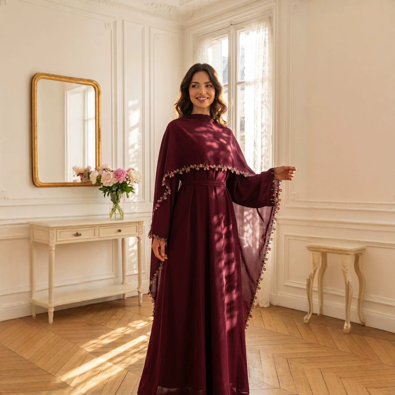 Elegant Embroidery Abayas Hija - Embroidery Kebaya 评论和价格
