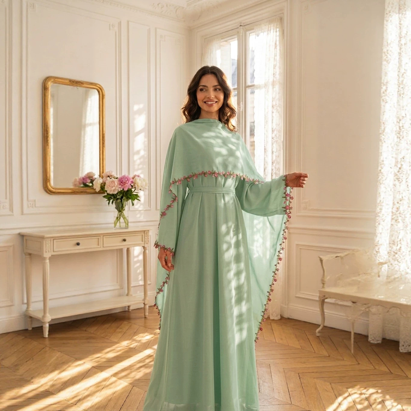 Elegant Embroidery Abayas Hija - Embroidery Kebaya 评论和价格