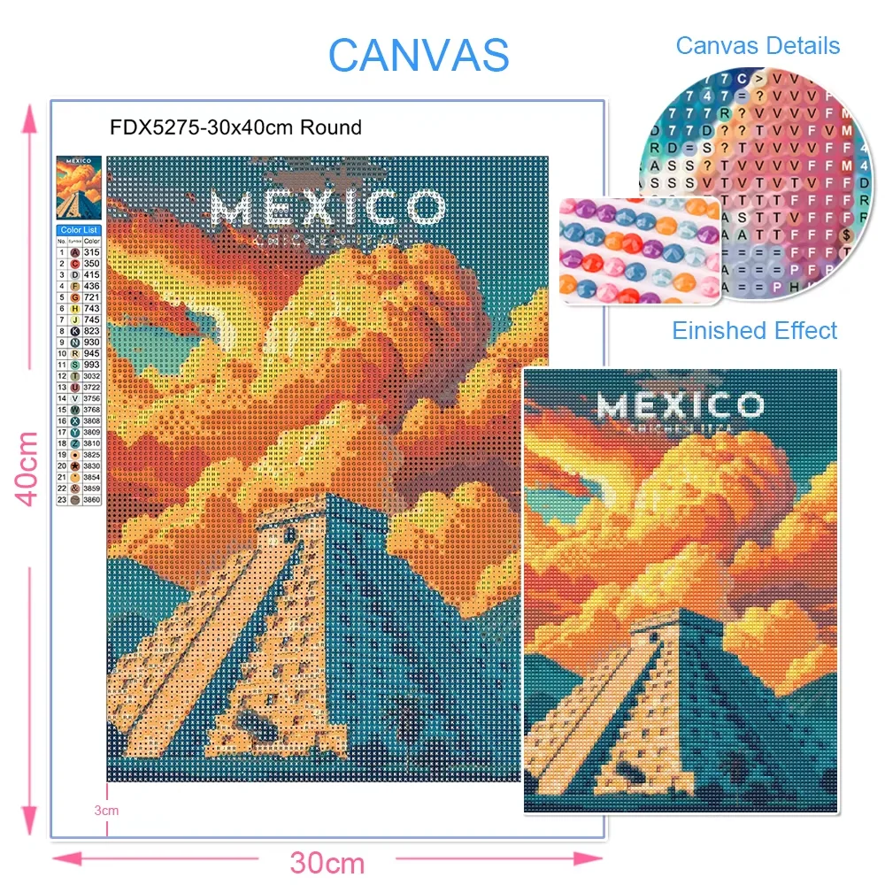 1pc frameless Diamond Painting - Embroidery Kit Set 评论和价格