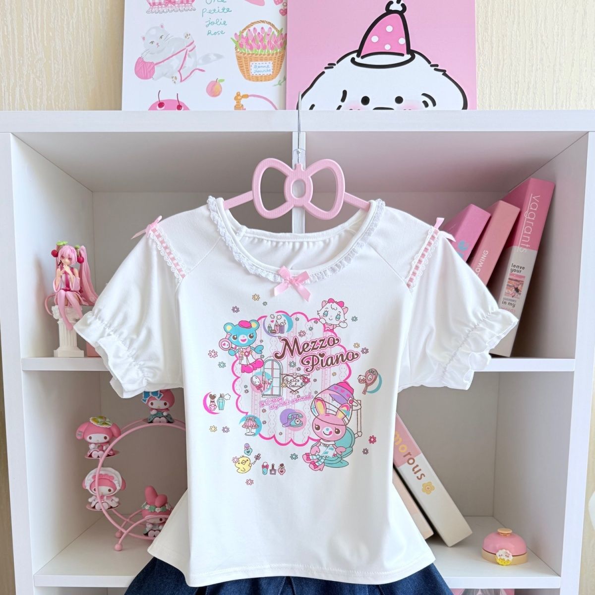 Japanese Sweet Skirt Sets Summ - Embroidery Tshirt 评论和价格