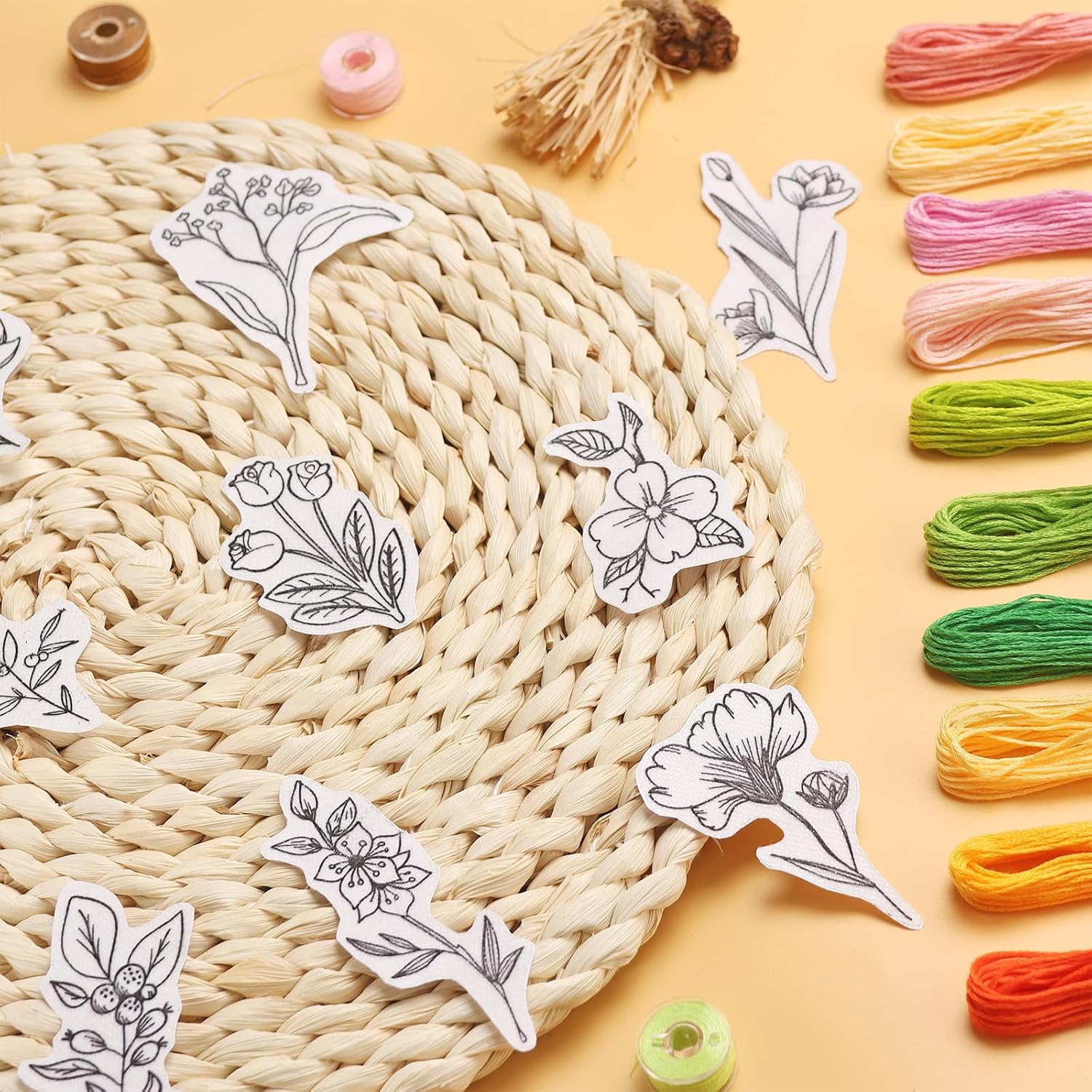 50Pcs Water Soluble Embroidery - Embroidery Paper 评论和价格