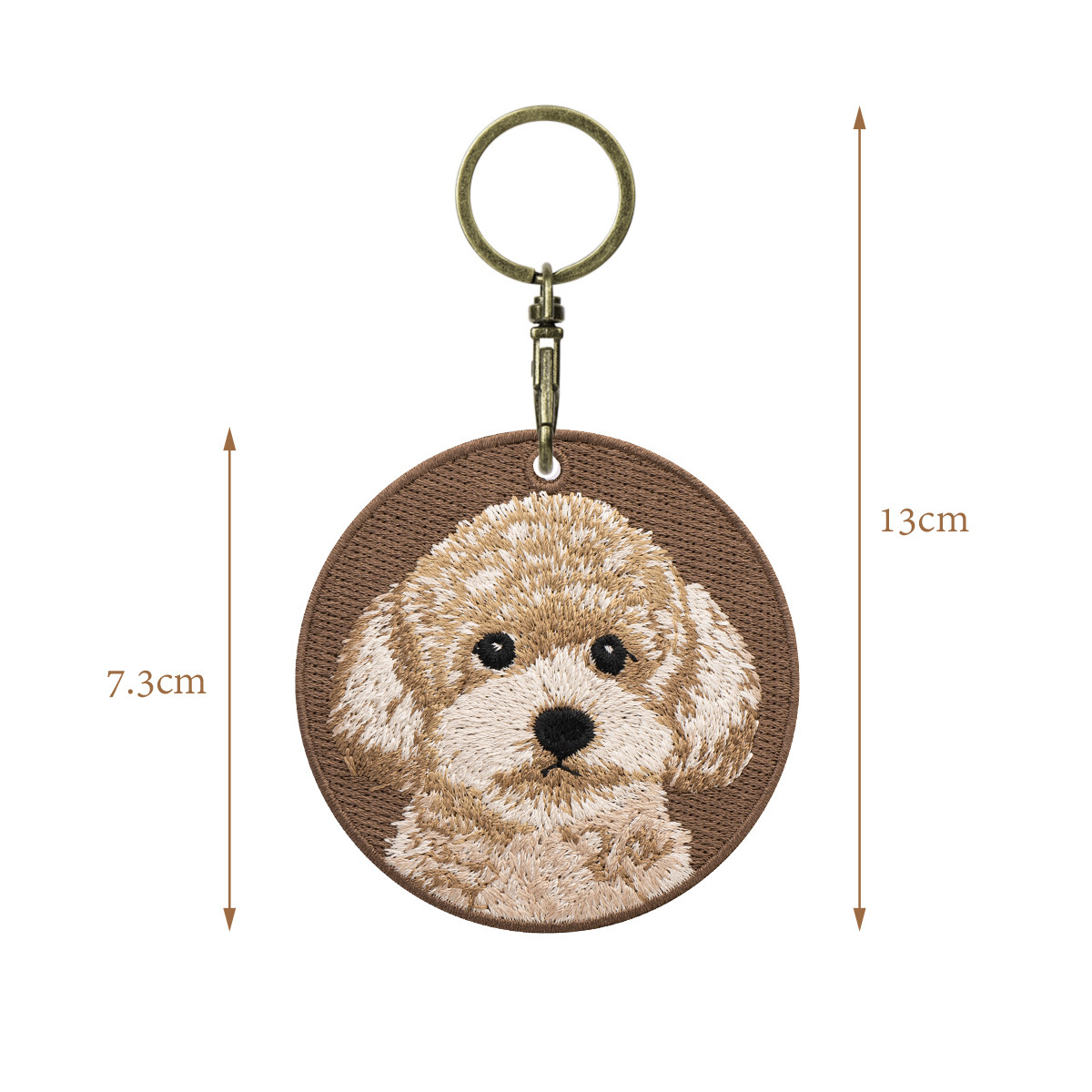 1 Piece Embroidered Dog Patch  - Embroidery Xmas 评论和价格