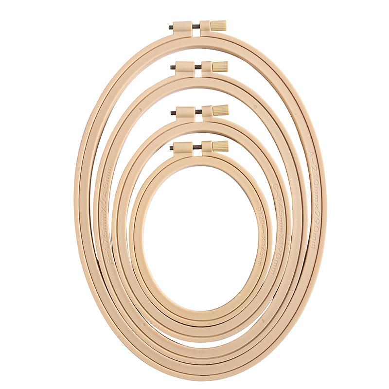 Imitation Bamboo Plastic Oval  - Embroidery Hoop Stand 评论和价格