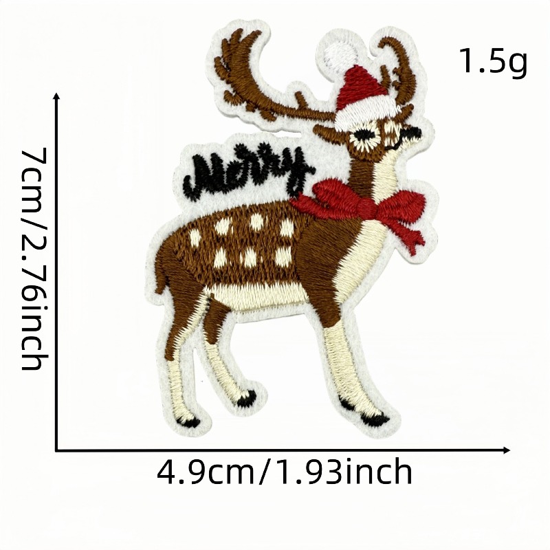 Vintage Christmas Iron-on Embr - Embroidery Xmas 评论和价格
