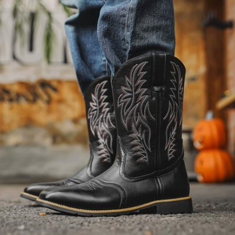 New Men High Boots Embroidery  - Embroidery Stitches 评论和价格