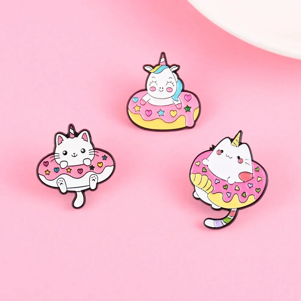 Elviragirl 1Pcs Cute Doughnut  - Embroidery Unicorn 评论和价格