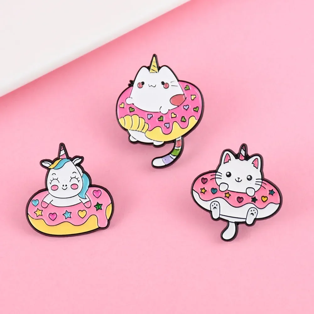 Elviragirl 1Pcs Cute Doughnut  - Embroidery Unicorn 评论和价格
