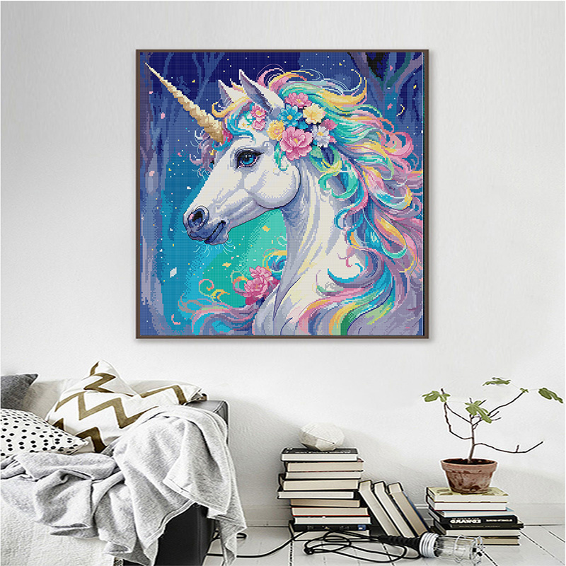 Joy Sunday Animal Pattern Cros - Embroidery Unicorn 评论和价格