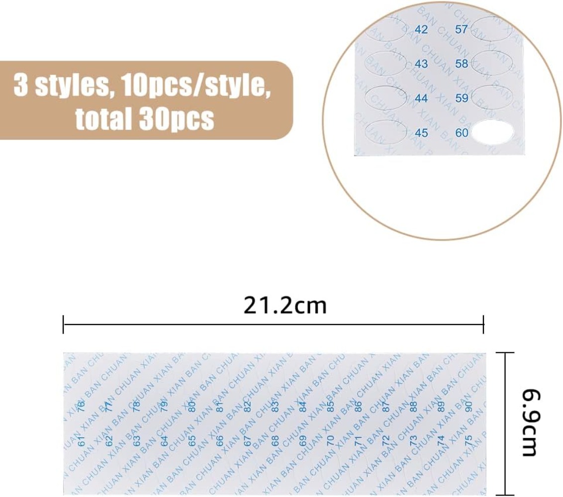 30Pcs 30 Positions Embroidery  - Embroidery Paper 评论和价格