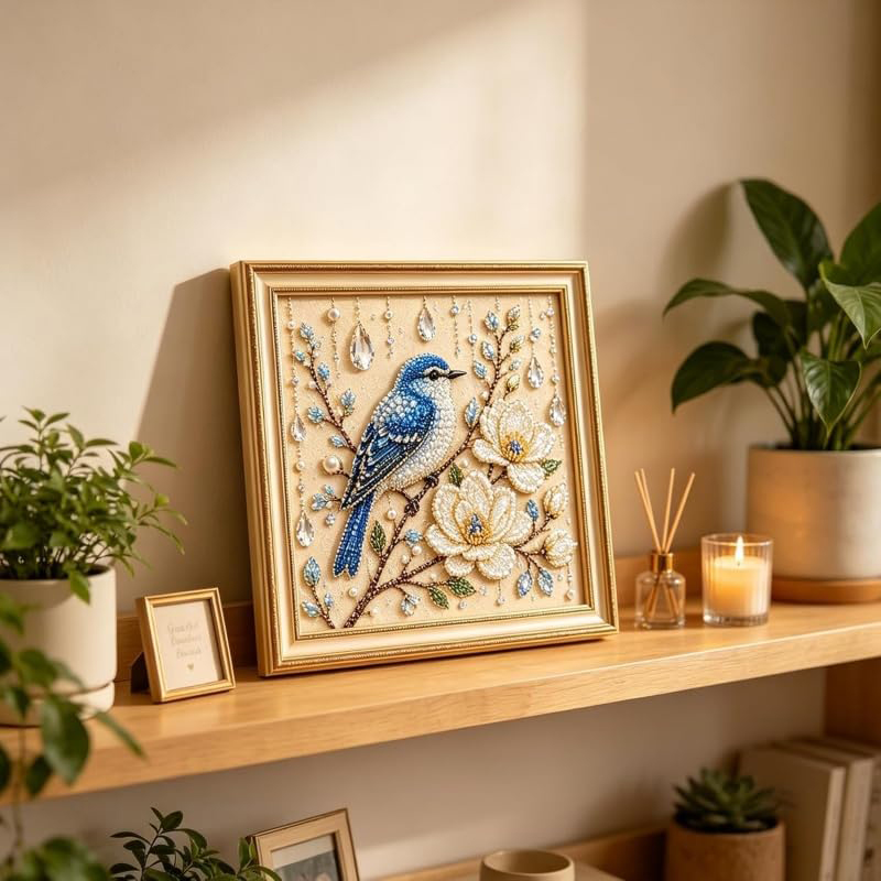 Bird Pearl Art DIY Kit Cardina - Embroidery Kit Set 评论和价格