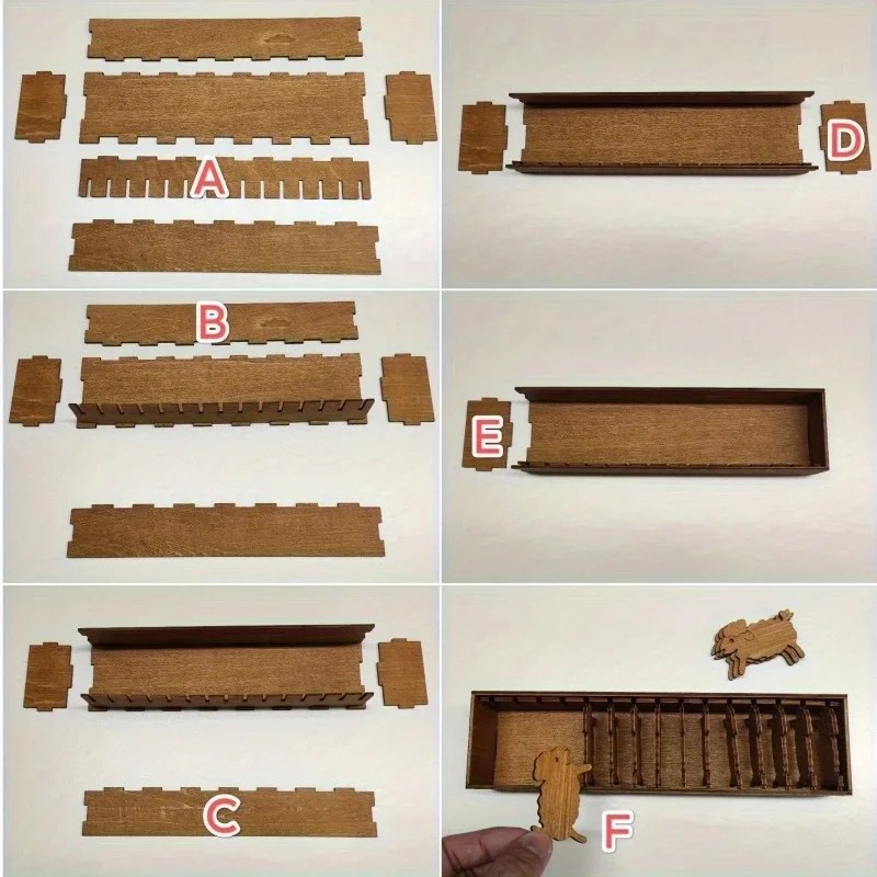 2026 Wooden Rabbit Spool Set w - Embroidery Cat 评论和价格