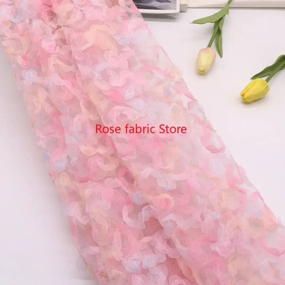 Gradient chiffon rose crochet  - Embroidery Roses 评论和价格