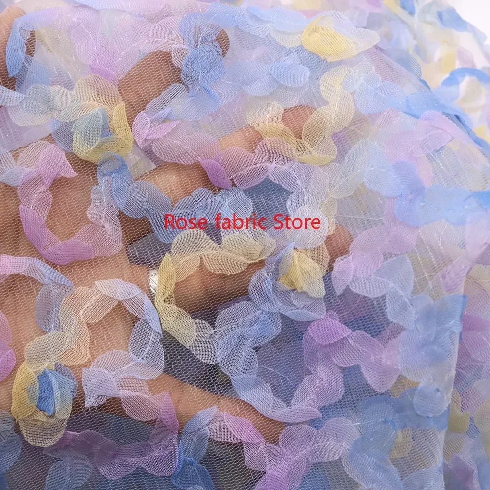 Gradient chiffon rose crochet  - Embroidery Roses 评论和价格