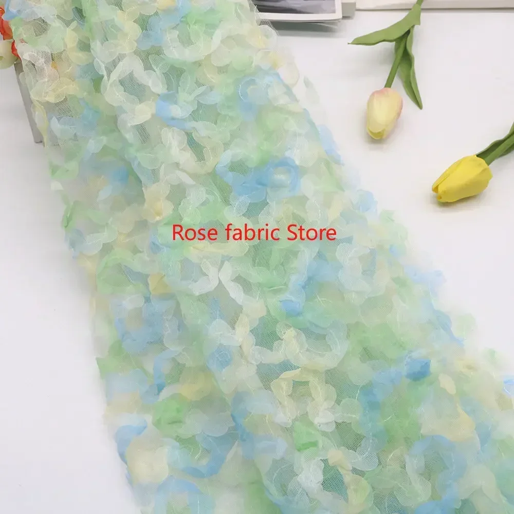 Gradient chiffon rose crochet  - Embroidery Roses 评论和价格