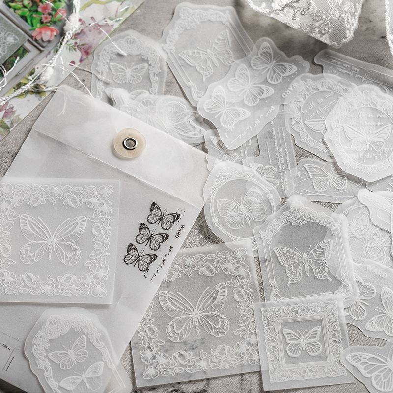30pcs/lot White Translucent La - Embroidery Paper 评论和价格