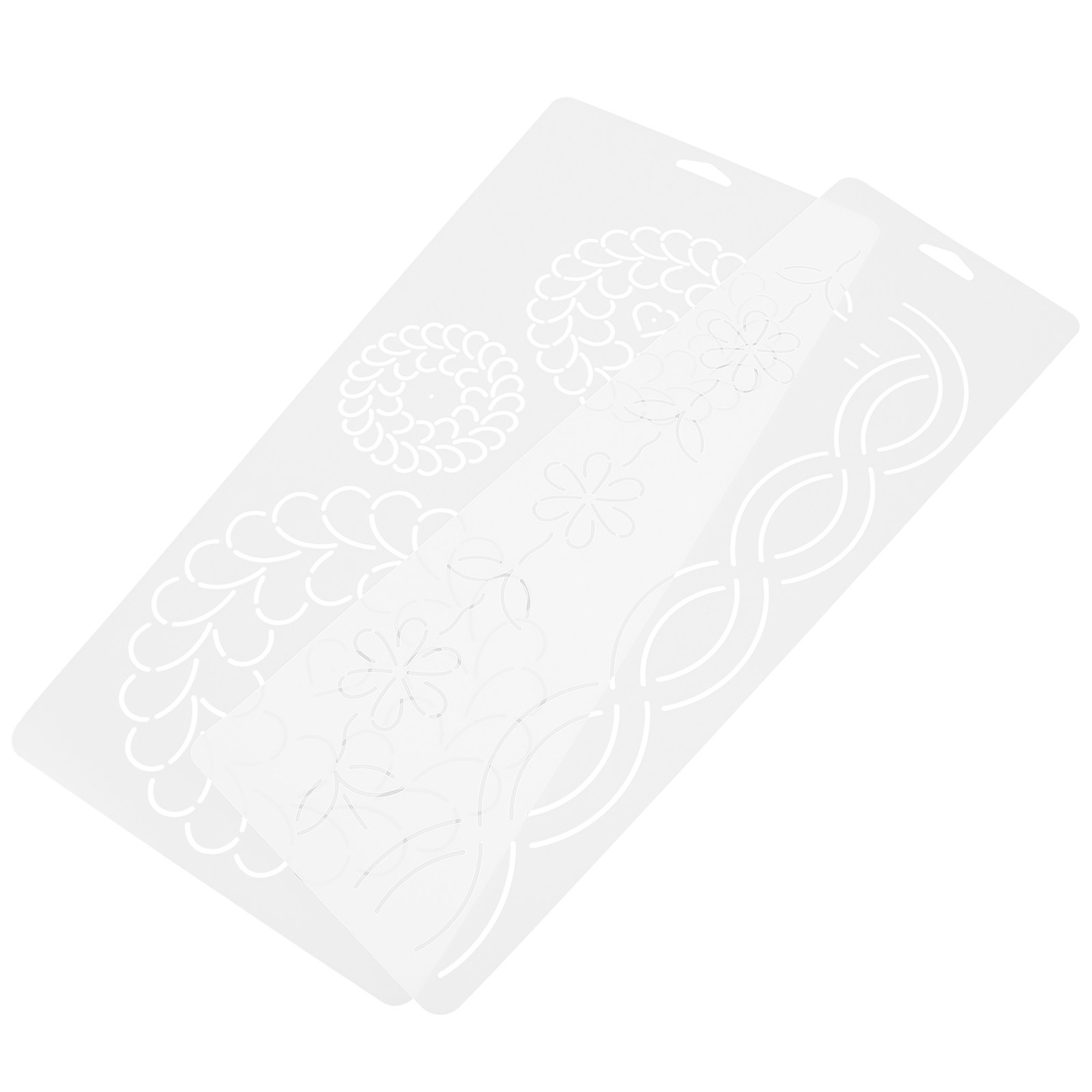 2Pcs Quilting Templates Set Tr - Embroidery And Quilting 评论和价格