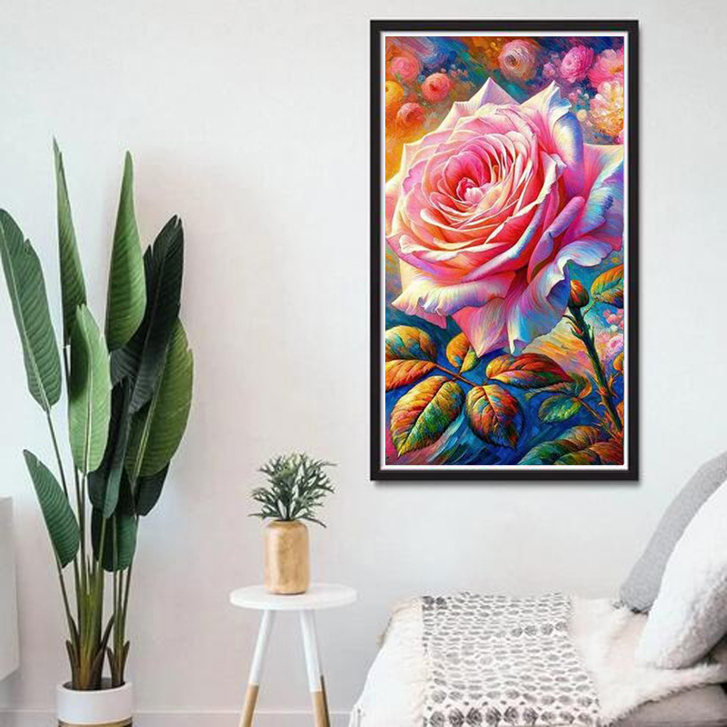 Large Size Picture Full Crysta - Embroidery Roses 评论和价格