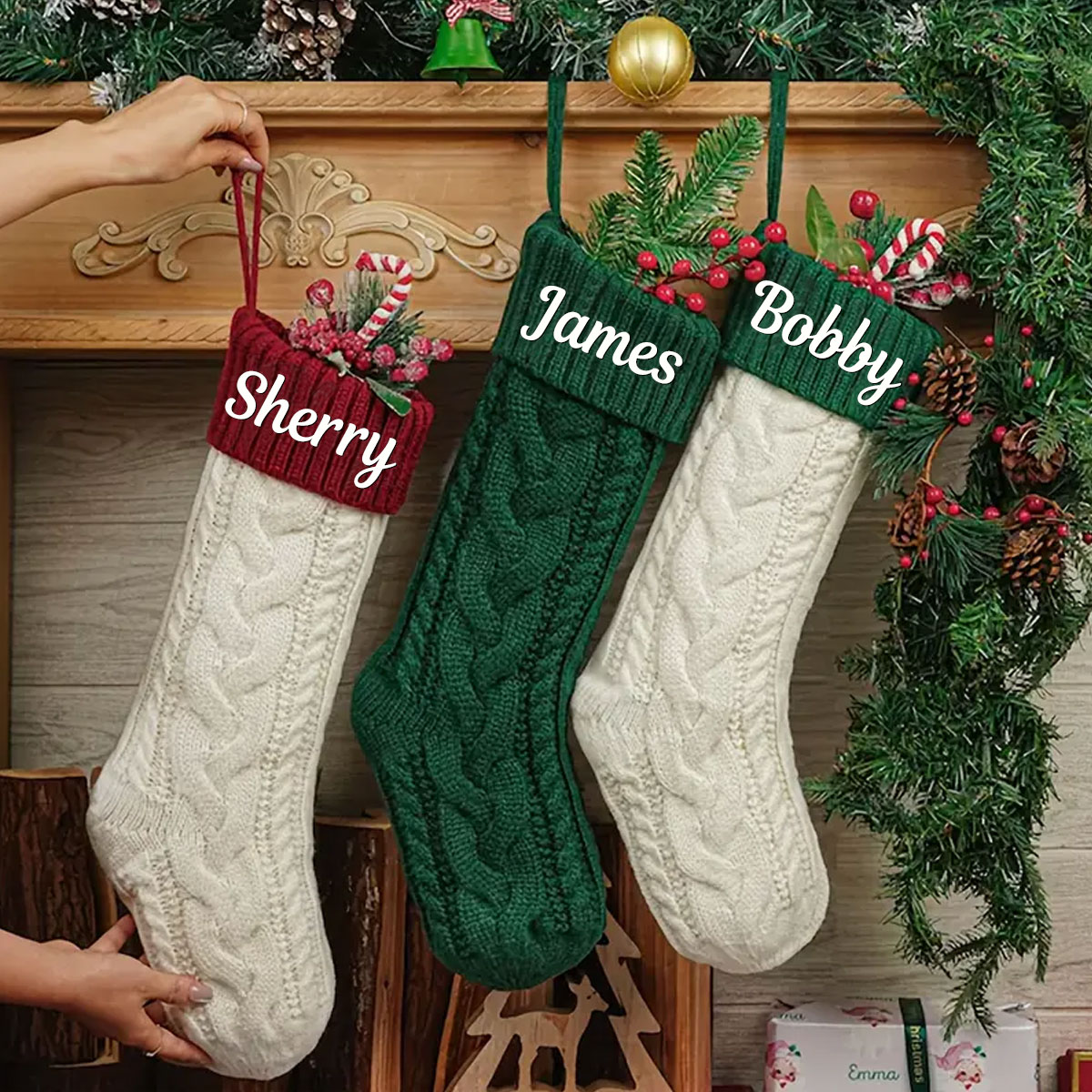 One Vintage Personalized Chris - Embroidery Xmas 评论和价格