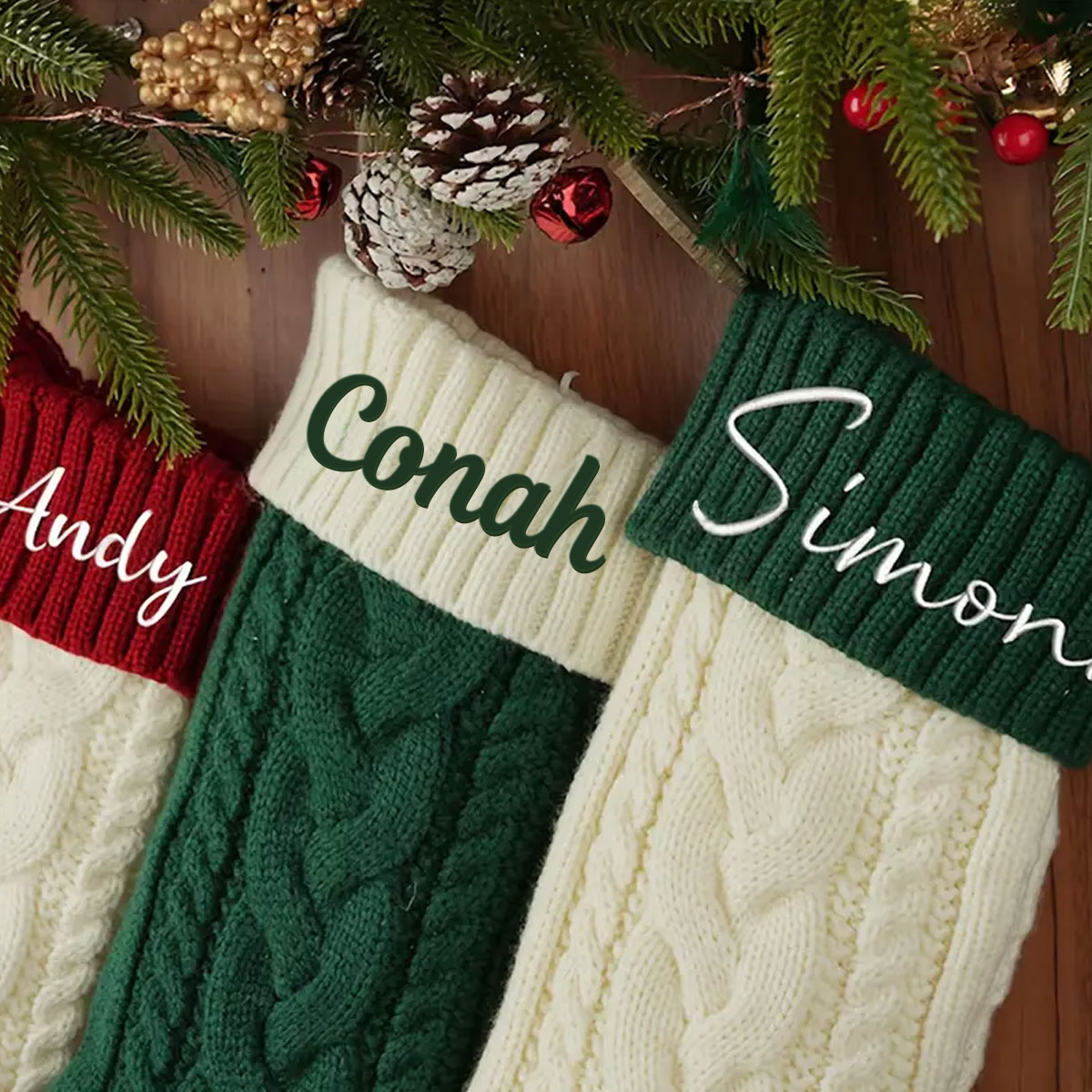 One Vintage Personalized Chris - Embroidery Xmas 评论和价格