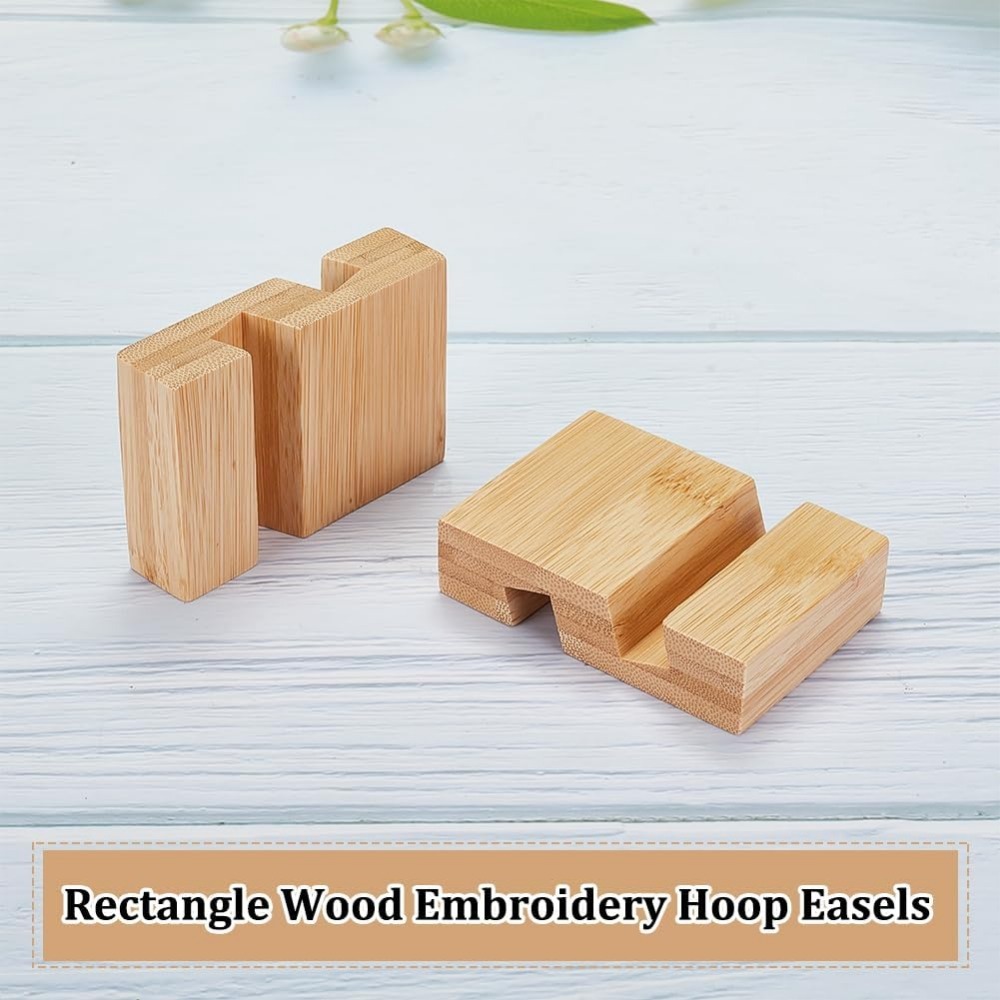 4Pcs Embroidery Hoop Wooden Ba - Embroidery Hoop Stand 评论和价格