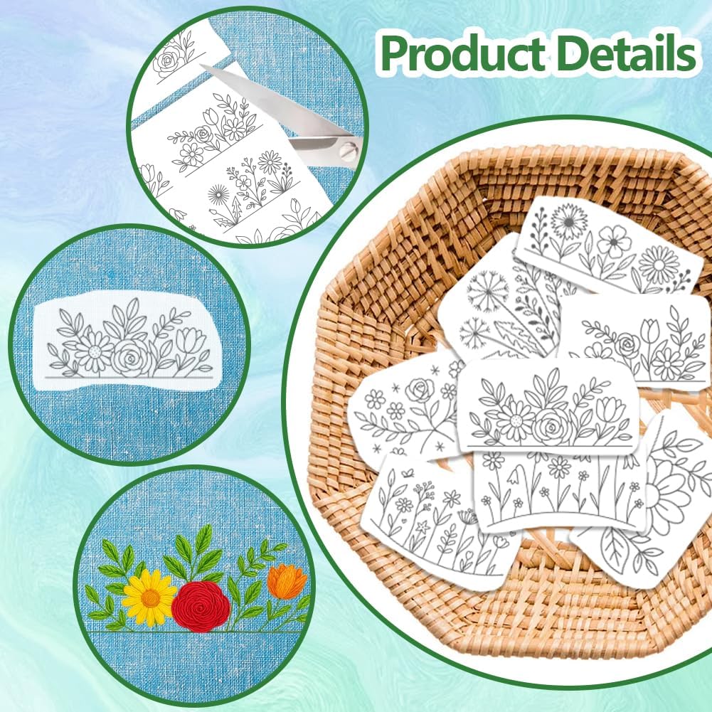 Flowers Water Soluble Stabiliz - Embroidery Paper 评论和价格