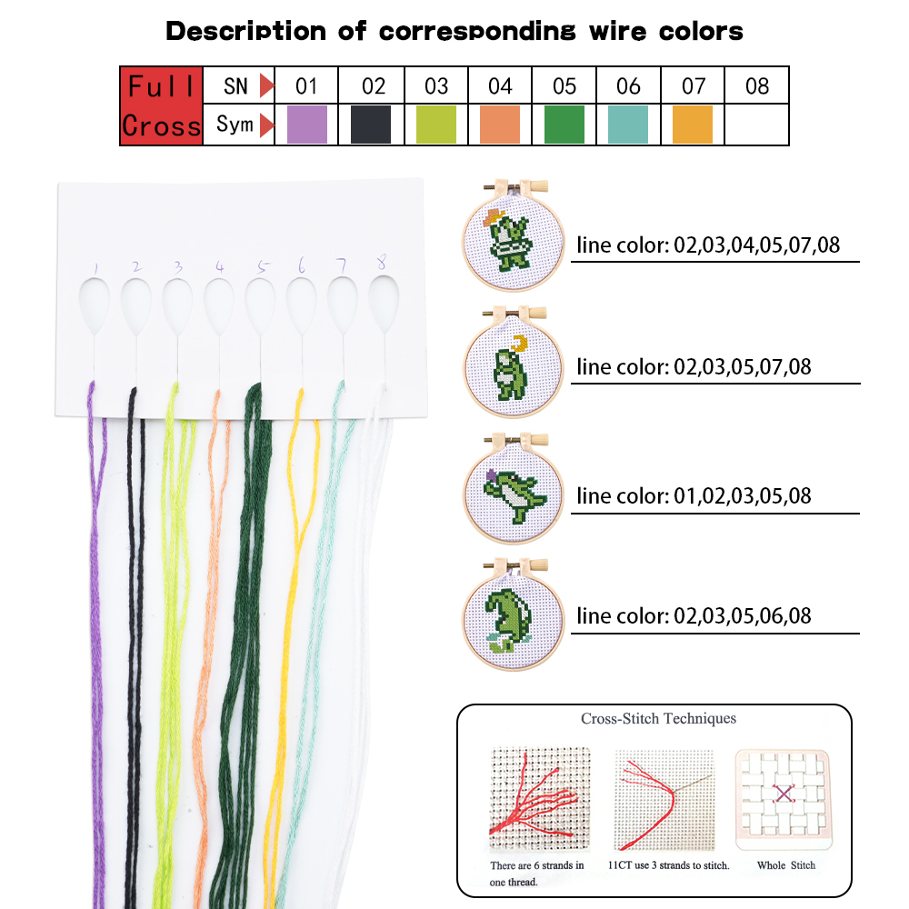 4pcs Embroidery Starter Kit DI - Embroidery Stitches 评论和价格