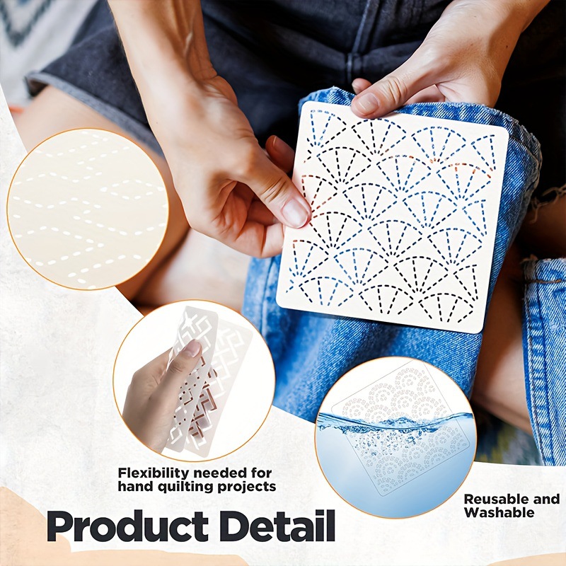 30Pcs Embroidery Templates DIY - Embroidery And Quilting 评论和价格