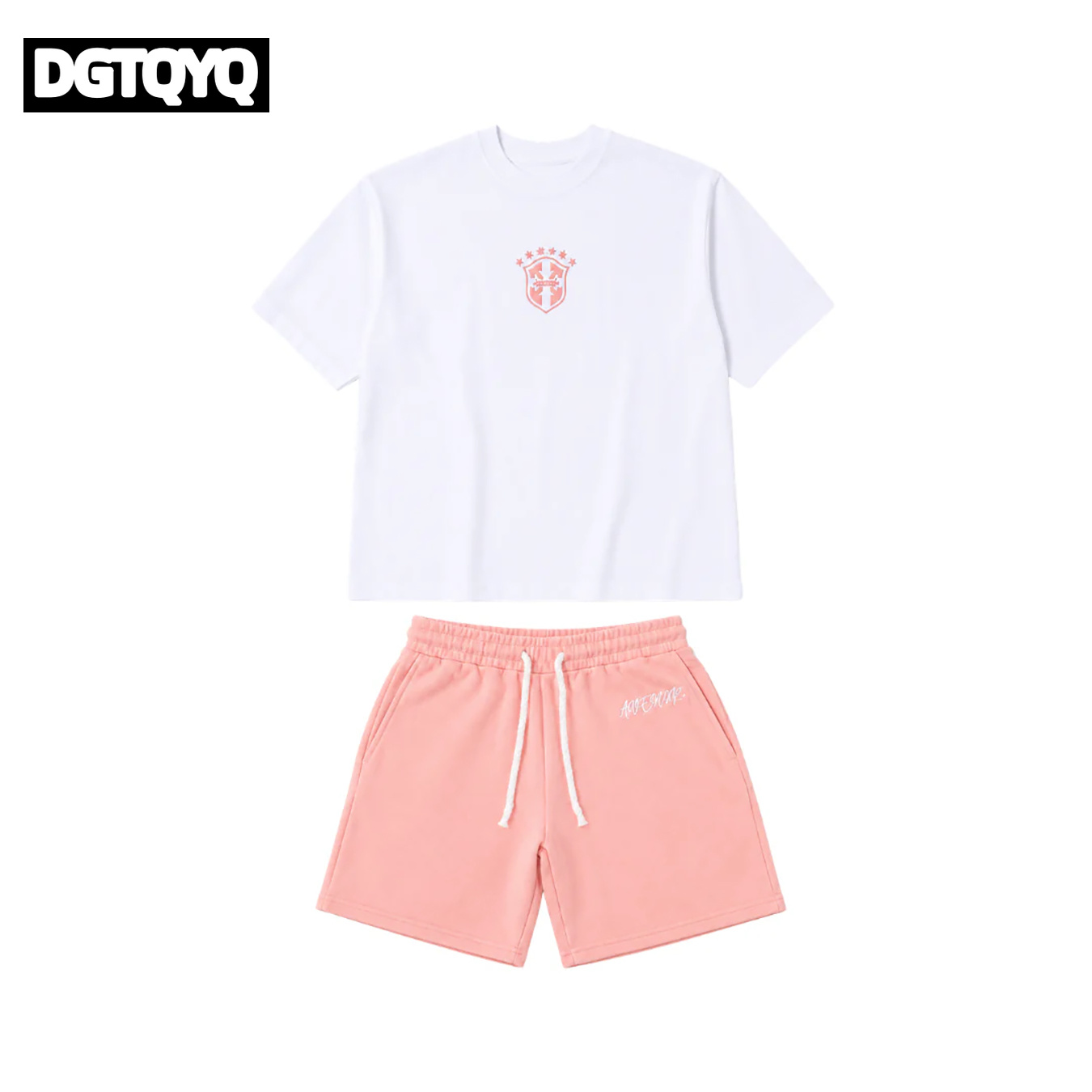 Man's Summer New Pink Embroide - Embroidery Tshirt 评论和价格