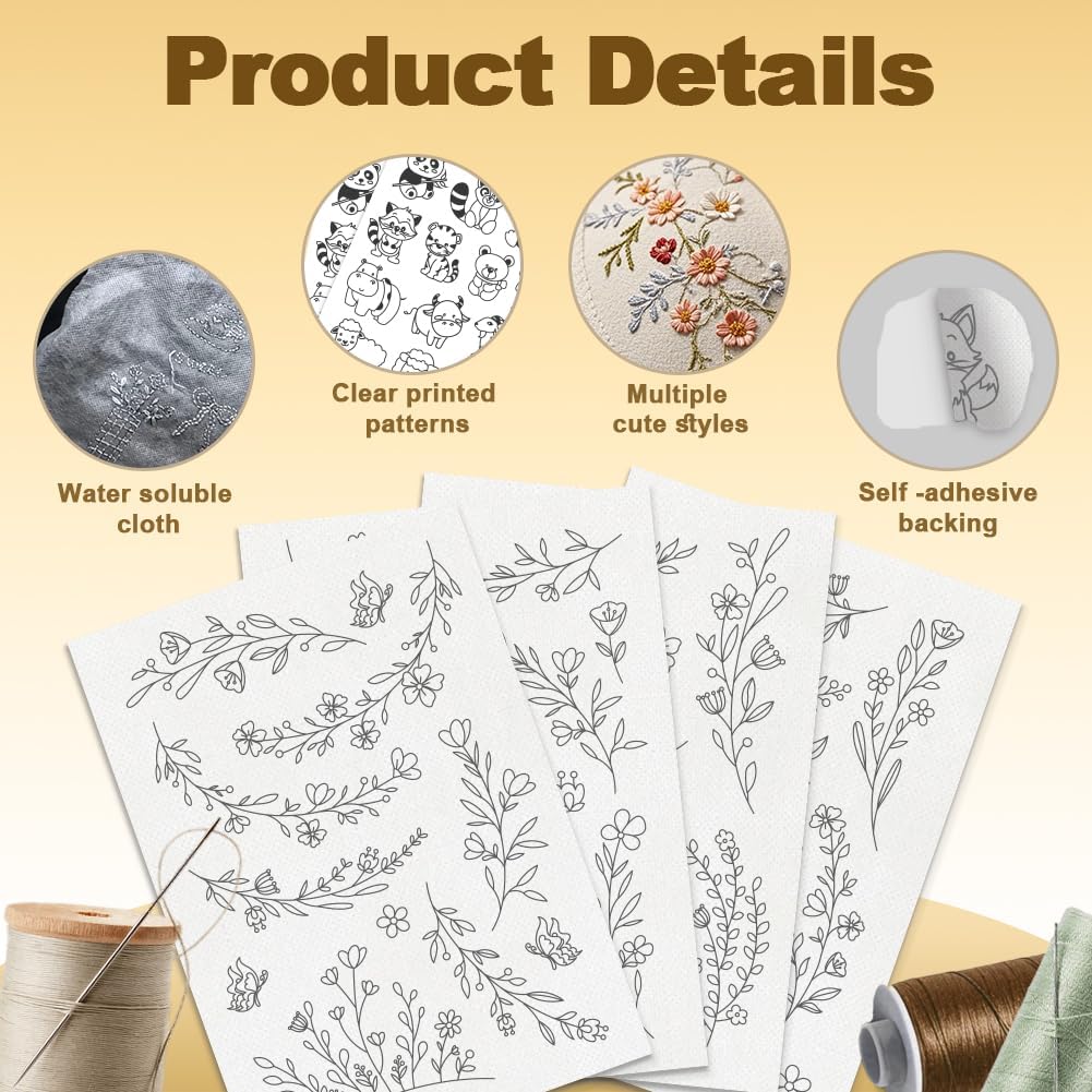 Water Soluble Embroidery Stabi - Embroidery Paper 评论和价格