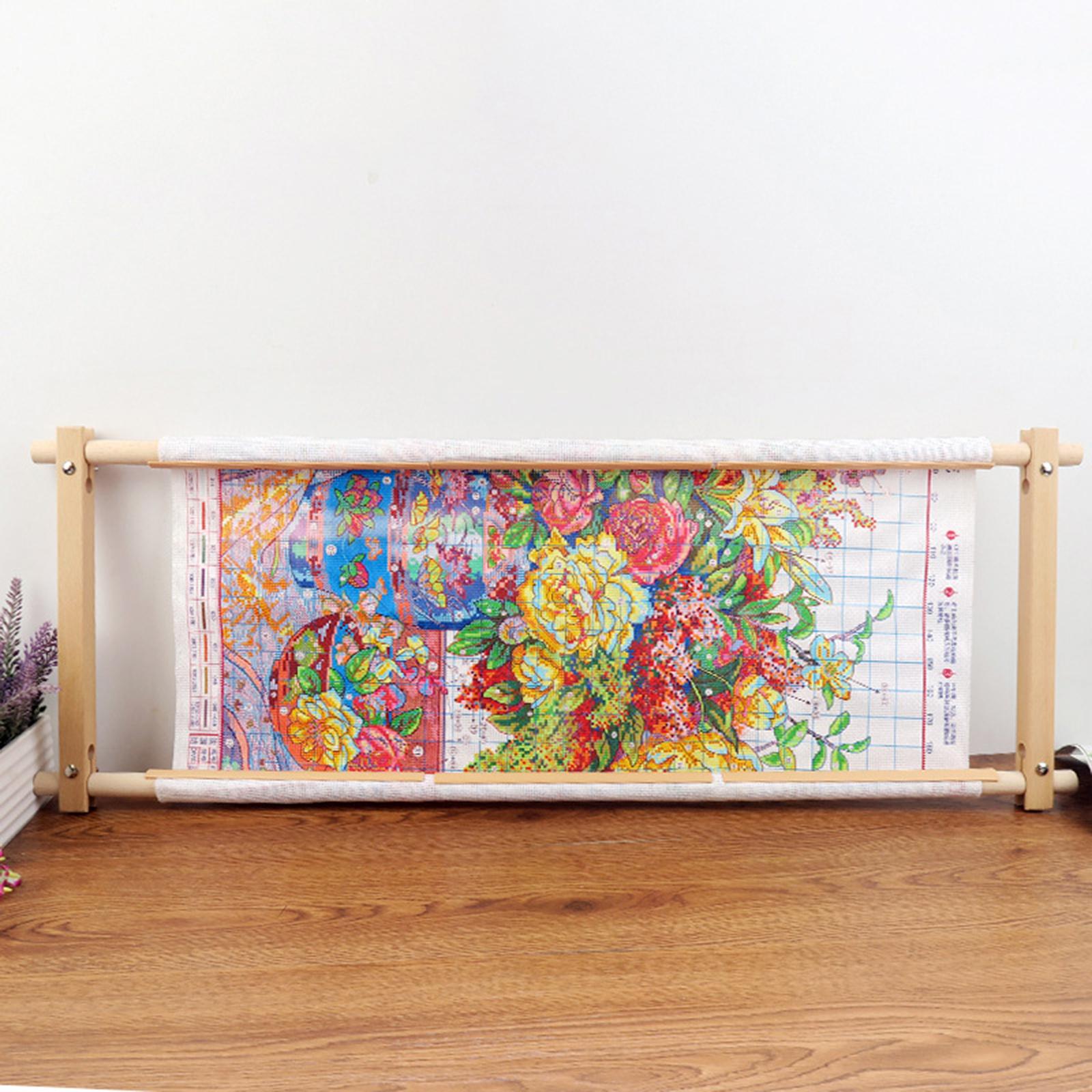 Beech Embroidery Scroll Frame  - Embroidery Hoop Stand 评论和价格
