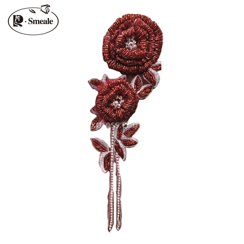 NEW Multicolor Handmade Beaded - Embroidery Roses 评论和价格
