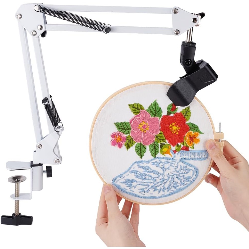 White Embroidery Table Stand K - Embroidery Hoop Stand 评论和价格