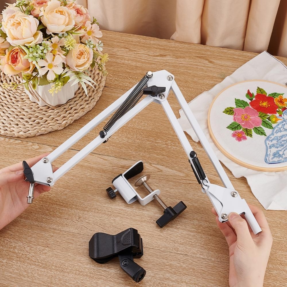 White Embroidery Table Stand K - Embroidery Hoop Stand 评论和价格