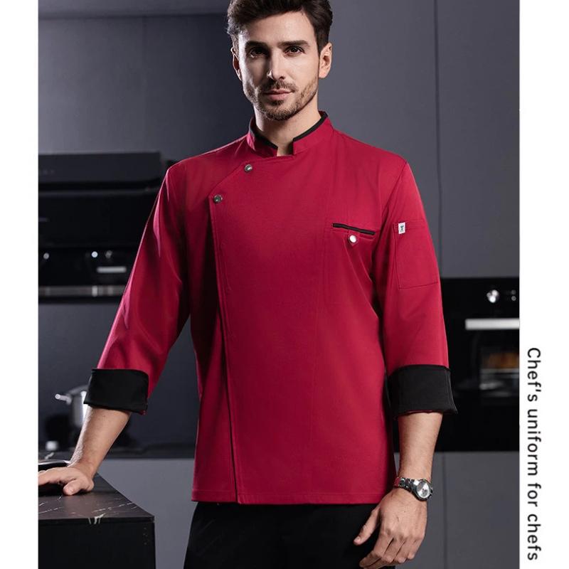 Chef Uniform Work Clothes Long - Embroidery Kitchen 评论和价格
