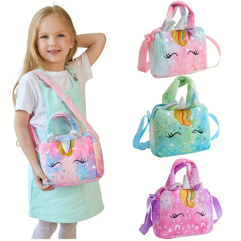 Sweet Unicorn Handbags For Gir - Embroidery Unicorn 评论和价格