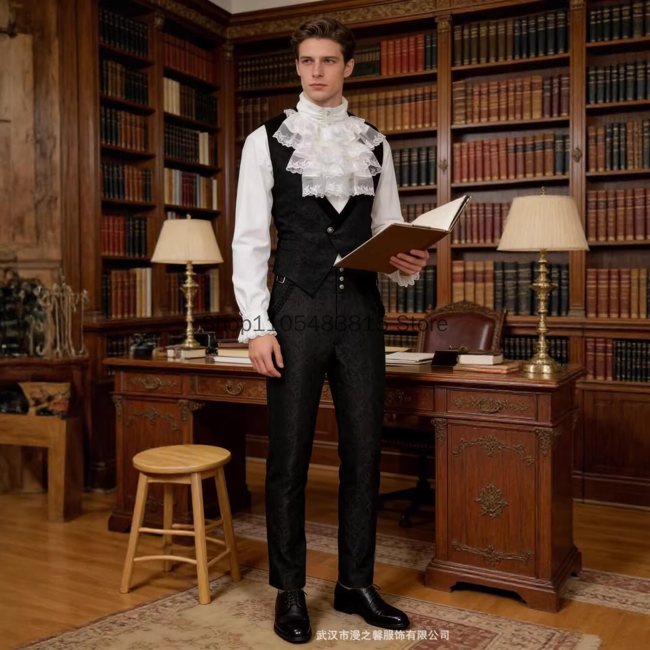 Medieval Men's Noble Vest Embr - Embroidery Vest 评论和价格