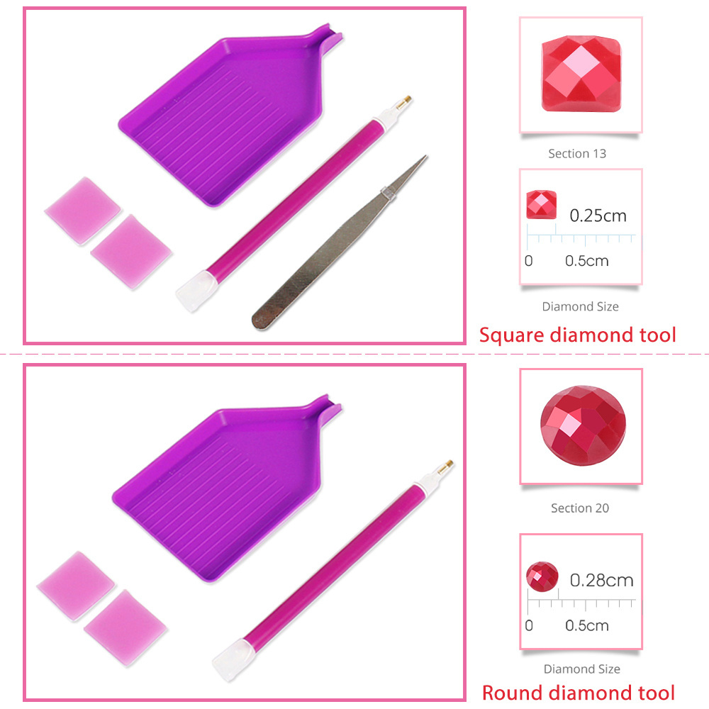 Evershine Full Square Diamond  - Embroidery Kit Set 评论和价格