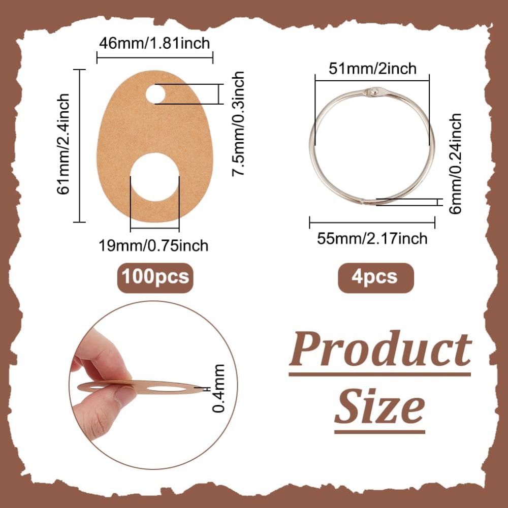 100Pcs Teardrop Floss Thread D - Embroidery Paper 评论和价格