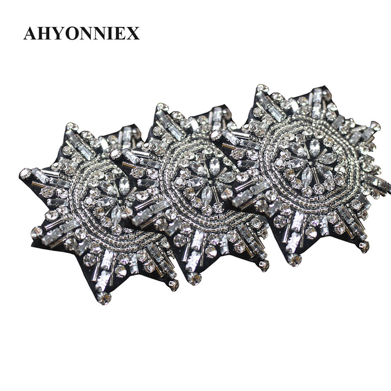 3pcs/lot Star Badge Beaded Pat - Embroidery Xmas 评论和价格