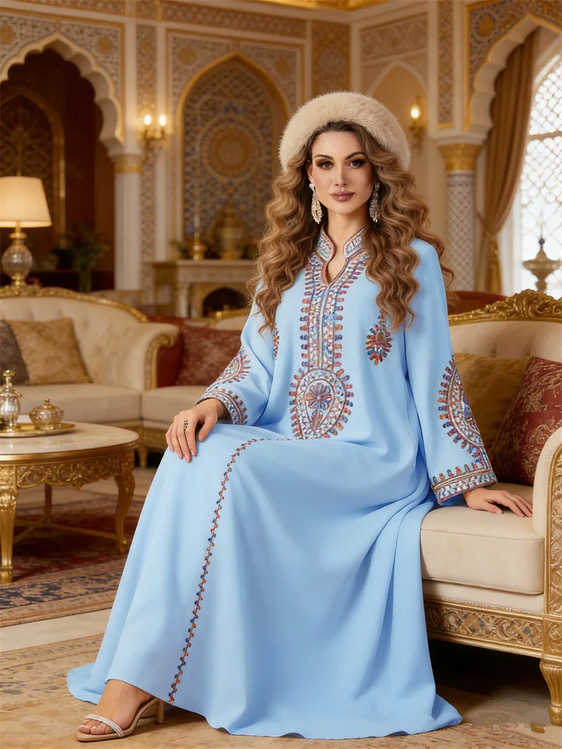 Eid Embroidery Party Dress Wom - Embroidery Kebaya 评论和价格