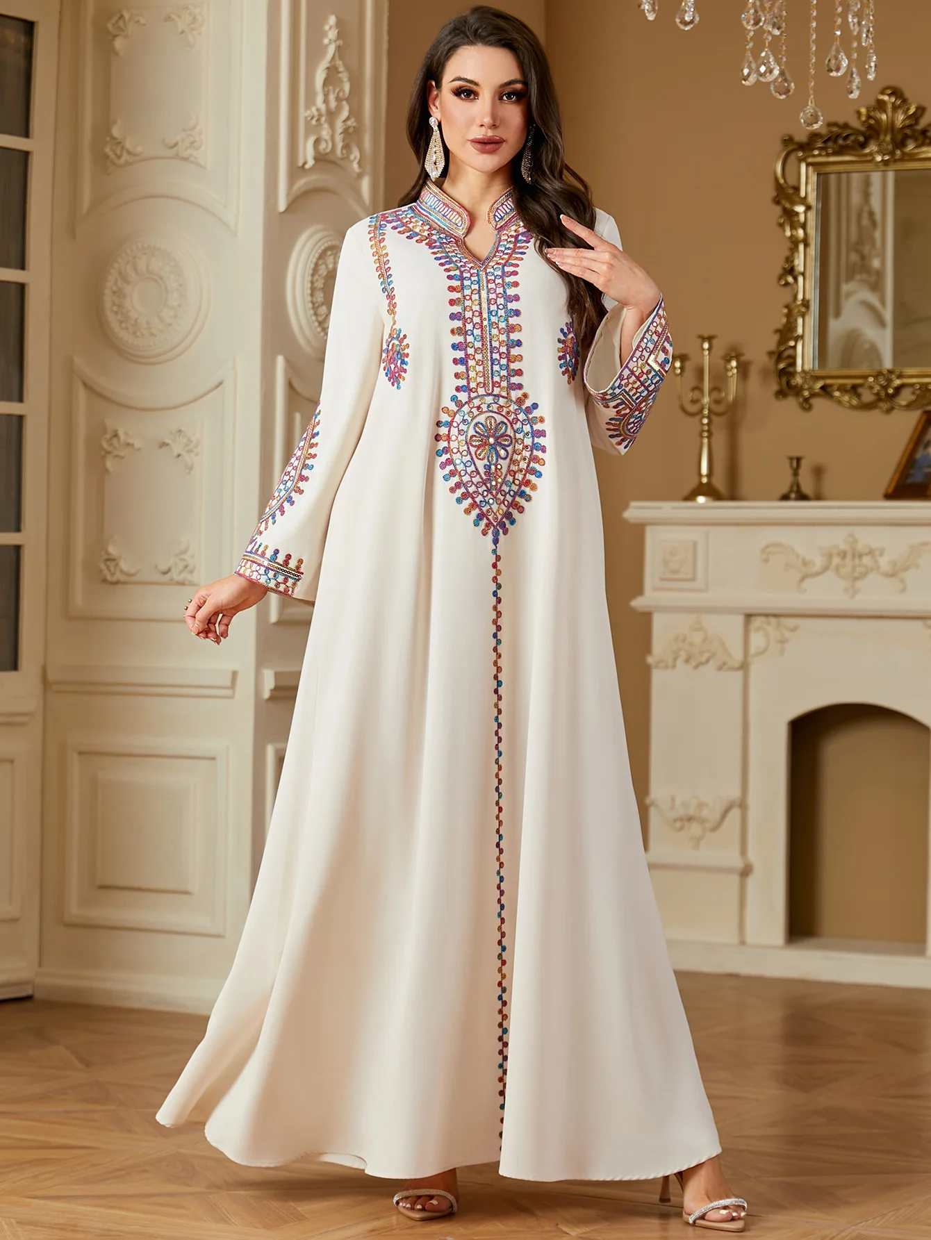 Eid Embroidery Party Dress Wom - Embroidery Kebaya 评论和价格