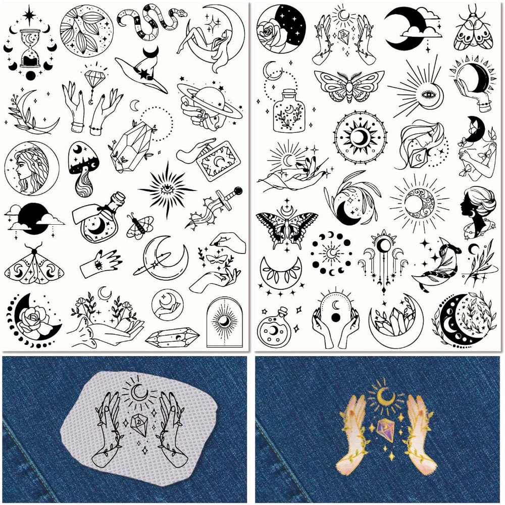 51Pcs Boho Moon Sun Water Solu - Embroidery Stitches 评论和价格