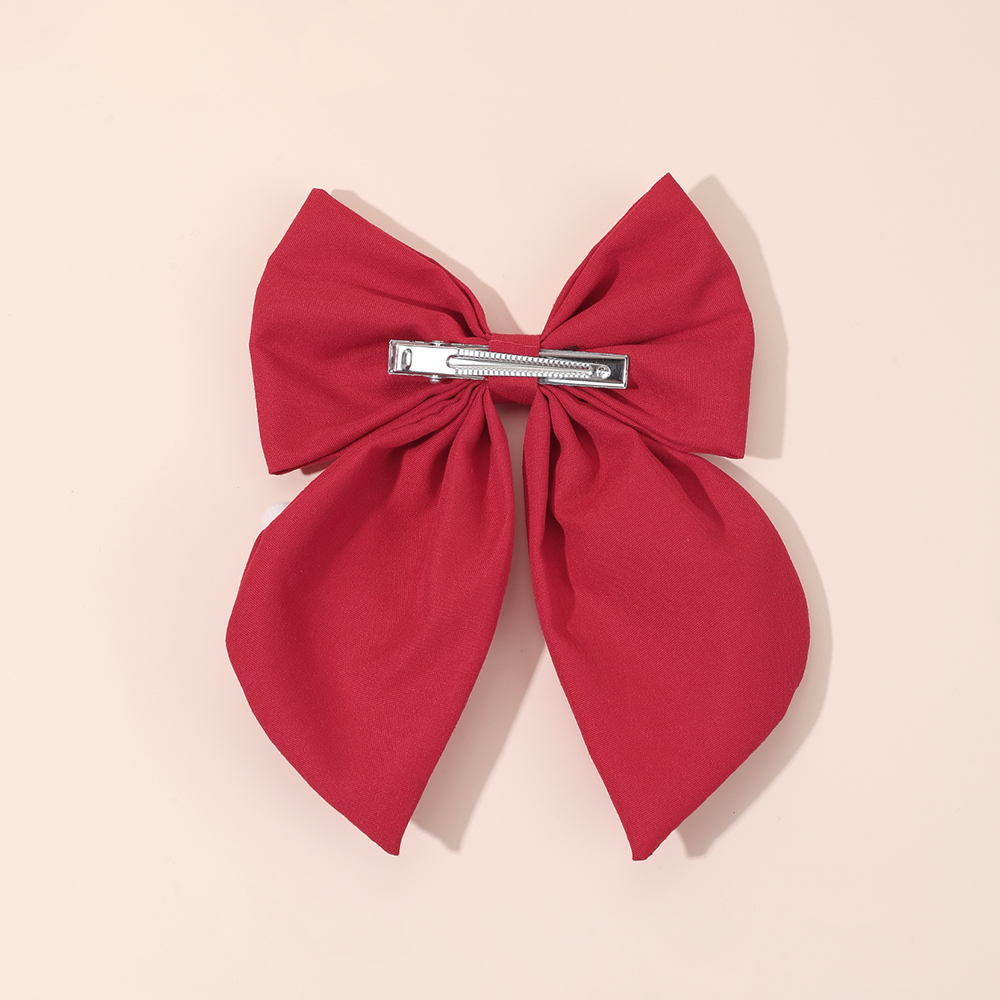 Christmas Red Bow Hair Clip Fo - Embroidery Xmas 评论和价格