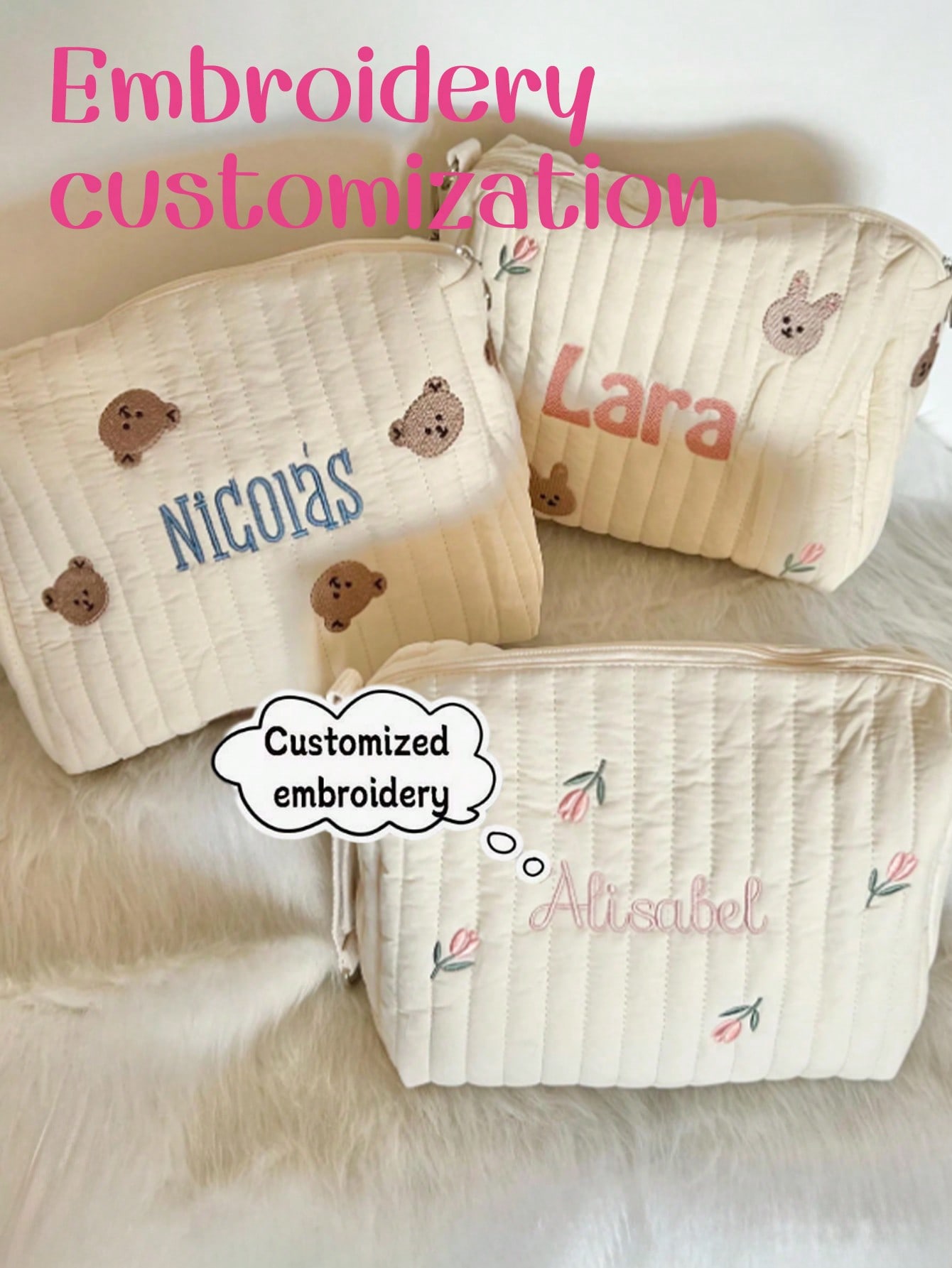 Custom Name Embroidery Baby Di - Embroidery And Quilting 评论和价格